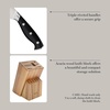 image:imageMartha Stewart Greeley Forged High Carbon Stainless Steel 14 Piece Knife Block Set Linen White Kitchen Knife Set with Acacia Wood Block Chef Knife Bread Knife Steak KnivesBlack