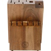 image:imageMartha Stewart Greeley Forged High Carbon Stainless Steel 14 Piece Knife Block Set Linen White Kitchen Knife Set with Acacia Wood Block Chef Knife Bread Knife Steak KnivesLinen White