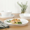 image:imageMartha Stewart Selma Plates and Bowls Sets 30Piece Porcelain Dinnerware Set for 6 White Dish Set with Dinner Plates Dessert Plates Pasta Bowls Cereal amp Fruit BowlsWhite