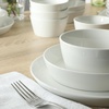 image:imageMartha Stewart Selma Plates and Bowls Sets 30Piece Porcelain Dinnerware Set for 6 White Dish Set with Dinner Plates Dessert Plates Pasta Bowls Cereal amp Fruit BowlsWhite 30pcs