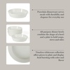 image:imageMartha Stewart Selma Plates and Bowls Sets 30Piece Porcelain Dinnerware Set for 6 White Dish Set with Dinner Plates Dessert Plates Pasta Bowls Cereal amp Fruit BowlsWhite Pasta Bowls