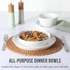image:imageMartha Stewart Selma Plates and Bowls Sets 30Piece Porcelain Dinnerware Set for 6 White Dish Set with Dinner Plates Dessert Plates Pasta Bowls Cereal amp Fruit BowlsWhite