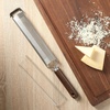 image:imageSur La Table Kitchen Essentials Flat Grater Etched Stainless Steel Blade with Black Walnut Wood Handle Cheese Grater and ZesterLong Grater