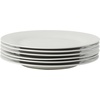 image:imageGibson Home Great Essentials 6Piece Dinner Plate Set 105 Inch Fine Ceramic Round Plates Microwave and Dishwasher Safe White