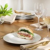 image:imageGibson Home Great Essentials 6Piece Dinner Plate Set 105 Inch Fine Ceramic Round Plates Microwave and Dishwasher Safe White