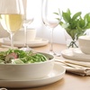 image:imageGibson Home Summit View 17Piece Porcelain Plates and Bowls Set WMetal Rack  Plates Bowls amp Mugs Dinnerware Set for 4  WhiteLinen White Serenity