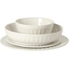 image:imageGibson Home Summit View 17Piece Porcelain Plates and Bowls Set WMetal Rack  Plates Bowls amp Mugs Dinnerware Set for 4  WhiteWhite Melbourne