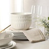 image:imageGibson Home Summit View 17Piece Porcelain Plates and Bowls Set WMetal Rack  Plates Bowls amp Mugs Dinnerware Set for 4  WhiteWhite Melbourne