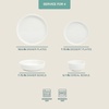 image:imageGibson Home Summit View 17Piece Porcelain Plates and Bowls Set WMetal Rack  Plates Bowls amp Mugs Dinnerware Set for 4  WhiteWhite Oslo