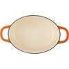 image:imageCrock Pot Artisan 7Quart Oval Dutch Oven With Lid Enameled Cast Iron Linen White With Gold Knob HeavyDuty Cookware for Baking Braising Roasting amp Slow CookingSunset Orange