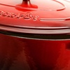 image:imageCrock Pot Artisan 7Quart Oval Dutch Oven With Lid Enameled Cast Iron Linen White With Gold Knob HeavyDuty Cookware for Baking Braising Roasting amp Slow CookingScarlet Red