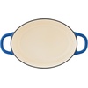 image:imageCrock Pot Artisan 7Quart Oval Dutch Oven With Lid Enameled Cast Iron Linen White With Gold Knob HeavyDuty Cookware for Baking Braising Roasting amp Slow CookingSapphire Blue