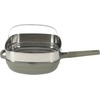 image:imageCrock Pot Northvale 53 Quart Ceramic Nonstick Saut Pan with Steamer Basket amp Lid Cast Aluminum Pan with Induction Base and SoftTouch Handle Sage GreenMatte Sage Green