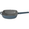 image:imageCrock Pot Northvale 53 Quart Ceramic Nonstick Saut Pan with Steamer Basket amp Lid Cast Aluminum Pan with Induction Base and SoftTouch Handle Sage GreenMatte Blue