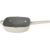 image:imageCrock Pot Northvale 53 Quart Ceramic Nonstick Saut Pan with Steamer Basket amp Lid Cast Aluminum Pan with Induction Base and SoftTouch Handle Sage GreenMatte Linen White