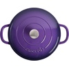image:imageCrock Pot Artisan 5Quart Enameled Cast Iron Braiser Pan With Oven Safe Borosilicate Glass Lid Everyday Covered Skillet for Searing Roasting and Baking RedLavender Purple