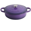 image:imageCrock Pot Artisan 5Quart Enameled Cast Iron Braiser Pan With Oven Safe Borosilicate Glass Lid Everyday Covered Skillet for Searing Roasting and Baking RedLavender Purple
