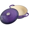 image:imageCrock Pot Artisan 5Quart Enameled Cast Iron Braiser Pan With Oven Safe Borosilicate Glass Lid Everyday Covered Skillet for Searing Roasting and Baking RedLavender Purple