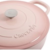 image:imageCrock Pot Artisan 5Quart Enameled Cast Iron Braiser Pan With Oven Safe Borosilicate Glass Lid Everyday Covered Skillet for Searing Roasting and Baking RedBlush Pink