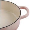 image:imageCrock Pot Artisan 5Quart Enameled Cast Iron Braiser Pan With Oven Safe Borosilicate Glass Lid Everyday Covered Skillet for Searing Roasting and Baking RedBlush Pink
