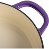 image:imageCrock Pot Artisan 5Quart Enameled Cast Iron Braiser Pan With Oven Safe Borosilicate Glass Lid Everyday Covered Skillet for Searing Roasting and Baking RedLavender Purple