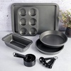 image:imageGibson Home 95 Piece Kitchen in a Box Pots and Pans Cookware Plates and Bowls Dinnerware Cutlery Knife Block Flatware Utensils Tools amp Gadgets Storage Glasses SetWhite 95pc