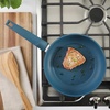 image:imageGibson Home 95 Piece Kitchen in a Box Pots and Pans Cookware Plates and Bowls Dinnerware Cutlery Knife Block Flatware Utensils Tools amp Gadgets Storage Glasses SetBlue 7pc