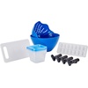image:imageGibson Home 95 Piece Kitchen in a Box Pots and Pans Cookware Plates and Bowls Dinnerware Cutlery Knife Block Flatware Utensils Tools amp Gadgets Storage Glasses SetBlack 59pc