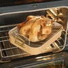 image:imageGibson Home Broxton 2Piece Nonstick Roaster Pan with Rack  16 x 12 Inch Mint Green Turkey Roasting Pan with Cast Aluminum Gold Handles  OvenSafe EasyClean Holiday CookwareApricot