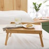 image:imageGibson Home Continental Bamboo Bed Tray with Folding Legs for Breakfast Eating Working Laptop Foldable Serving
