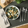 image:imageGibson Home Cowper Flatware Utensil Set 20PieceStainless Steel Silverware Service for 4  Polished Hammered Design