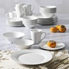 image:imageGibson Home Lindendale 16 Piece Porcelain Ceramic Plates and Bowls Dishes Scratch and Chip Resistant Service for 4 Dinnerware Set  WhiteWhite Round  Amelia Court