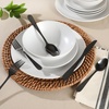 image:imageGibson Home Ravidia Black Heavy Gauge Flatware Cutlery Silverware Set 20 Pieces Stainless Steel Colorful Utensils Tableware Set Service for 4Black