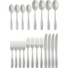 image:imageGibson Home Ravidia Black Heavy Gauge Flatware Cutlery Silverware Set 20 Pieces Stainless Steel Colorful Utensils Tableware Set Service for 4Karlton Silver Polish