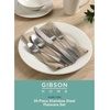 image:imageGibson Home Ravidia Black Heavy Gauge Flatware Cutlery Silverware Set 20 Pieces Stainless Steel Colorful Utensils Tableware Set Service for 4Karlton Silver Polish
