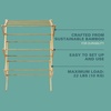 image:imageGibson Home Riverrun Foldable Bamboo Drying Rack for Clothes Towels Blankets  2Tier Collapsible Laundry Drying Rack SpaceSaving Air Dry Stand for Indoor amp Outdoor Use  Pre Assembled