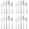 image:imageGibson Home Royal Brighton 20Piece Stainless Steel Flatware Utensils Set  Silverware Service for 4 with Hammered Handle and Polished Finish