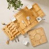 image:imageGibson Home Rustic Inspirations 18Piece Bamboo Charcuterie Board Set for Serving  Large Cheese amp Fruit Tray with Hidden Drawer Ceramic Bowls Utensils  Gift for Entertaining Housewarming Holidays