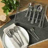 image:imageGibson Home South Bay 65Piece Stainless Steel Flatware Utensil Set with Wire Caddy  Silverware Service for 12 Plus Hostess Serving Pieces