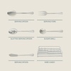 image:imageGibson Home South Bay 65Piece Stainless Steel Flatware Utensil Set with Wire Caddy  Silverware Service for 12 Plus Hostess Serving Pieces