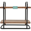 image:imageGibson Home Truss Peak 3 Tier Serving Tray for Party 18 Acacia Wood CupcakeCharcuterieDessert Farmhouse Tiered Platters with Collapsible Wood RackAcacia Wood Rectangle