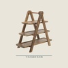 image:imageGibson Home Truss Peak 3 Tier Serving Tray for Party 18 Acacia Wood CupcakeCharcuterieDessert Farmhouse Tiered Platters with Collapsible Wood RackPine Wood