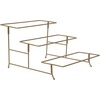 image:imageGibson Home Truss Peak 3 Tier Serving Tray for Party 18 Acacia Wood CupcakeCharcuterieDessert Farmhouse Tiered Platters with Collapsible Wood RackWhite W Gold
