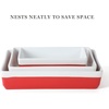 image:imageMartha Stewart Broadbrook Ceramic Bakeware 13x9 Inch Rectangular Baking Dish with Handles Cream Glazed Stoneware for Casseroles Lasagna Roasts amp Desserts Oven amp Dishwasher SafeRed