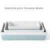 image:imageMartha Stewart Broadbrook Ceramic Bakeware 13x9 Inch Rectangular Baking Dish with Handles Cream Glazed Stoneware for Casseroles Lasagna Roasts amp Desserts Oven amp Dishwasher SafeDusty Blue