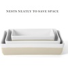 image:imageMartha Stewart Broadbrook Ceramic Bakeware 13x9 Inch Rectangular Baking Dish with Handles Cream Glazed Stoneware for Casseroles Lasagna Roasts amp Desserts Oven amp Dishwasher SafeGrey