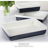 image:imageMartha Stewart Broadbrook Ceramic Bakeware 13x9 Inch Rectangular Baking Dish with Handles Cream Glazed Stoneware for Casseroles Lasagna Roasts amp Desserts Oven amp Dishwasher SafeCobalt Blue