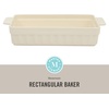 image:imageMartha Stewart Broadbrook Ceramic Bakeware 13x9 Inch Rectangular Baking Dish with Handles Cream Glazed Stoneware for Casseroles Lasagna Roasts amp Desserts Oven amp Dishwasher SafeLinen White