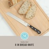 image:imageMartha Stewart Carverton 8 Chef Knife High Carbon Stainless Steel Kitchen Knives wBlack Triple Riveted HandleStainless Steel  Black Bread Knife