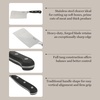 image:imageMartha Stewart Carverton 8 Chef Knife High Carbon Stainless Steel Kitchen Knives wBlack Triple Riveted HandleStainless Steel  Black Cleaver